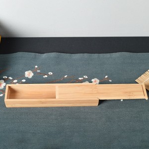 Caja de incienso de bambú, soporte de madera para varillas, estuche de almacenamiento hecho a mano para embalaje general, tamaño personalizable - Product Image 4