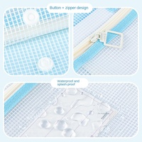 Estuche Transparente Impermeable de EVA para Documentos, Bolsa de Transporte para Tareas Escolares, Clasificación de Materias para Estudiantes