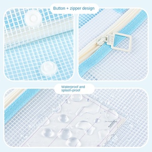 Pochette transparente imperméable en EVA pour le <span class=keywords><strong>classement</strong></span> des sujets scolaires, le tutorat, le rangement des <span class=keywords><strong>documents</strong></span>, le transport des devoirs et le rangement des papiers d'examen - Product Image 5