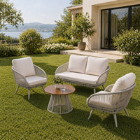 Ensemble de canapés d'extérieur au design minimaliste, mobilier d'hôtel de luxe, salon de jardin, ensemble de canapés d'extérieur pour jardin