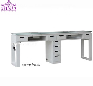 Nueva <span class=keywords><strong>mesa</strong></span> de uñas de salón de 2 plazas moderna europea - Product Image 6