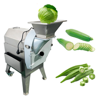 Automatische Fruit En Groente Okra Snijden Ui Wortel Shredder Machine Snijder