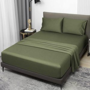 100% Ai Cập bông <span class=keywords><strong>600</strong></span> chủ đề đếm sang trọng bộ đồ giường Duvet cover Bộ khăn trải giường 5 sao khách sạn chất lượng tấm thoáng khí làm mát - Product Image 4