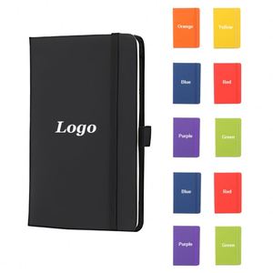 Custom Logo <b>A5</b> PU Leather Journal Personalized <b>Diary</b> Notebooks Writing Hard Cover Promotional Business Notebook for Student - Product Image 1