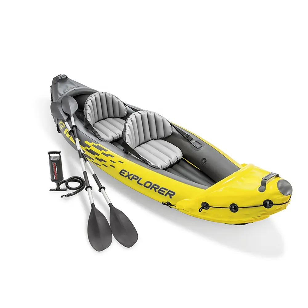 Customize 1-2-3-Person PVC Inflatable Kayak Set Inflatable Boats mit außenborder For Fishing And Kayaking
