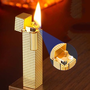 2025 Retro dầu nhẹ hơn phiên bản hẹp bên ròng rọc Mài bánh xe dầu hỏa nhẹ hơn Bao bì hộp quà tặng cao cấp - Product Image 3