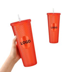 Vasos de Plástico de Colores, Gran Capacidad de 710 ml, Portátiles, con Forma de Diamante, en Varios Colores, para Eventos - Product Image 1