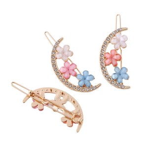 Korean Style Floral Crystal Hair <b>Clip</b> Women Frog <b>Clip</b> Daily Headdress <b>Spring</b> 2024 Yiwu Origin - Product Image 5