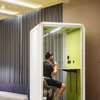 Cabine Acoustique Anti-Distraction pour Bureau – Espace Privé Silencieux – Pod Individuel avec Isolation Sonore STC 30+ dB pour la Confidentialité des Conversations
