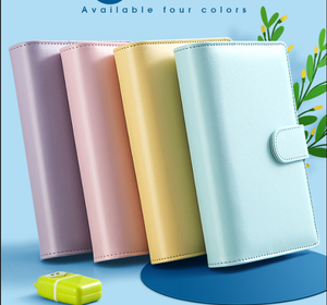 Wholesale Custom A5 A6 PU Leather Traveler's Notebook Hardcover Journal <strong>Ring</strong> Binder Colorful Loose Leaf Refillable Planner - Product Image 2
