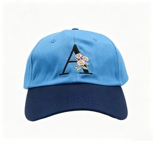 New Fashion Women's Baseball Cap Embroidered Letter A Flower Hat Casual Adjustable Cotton Peaked Cap for Outdoor Daily Wear - Product Image 5