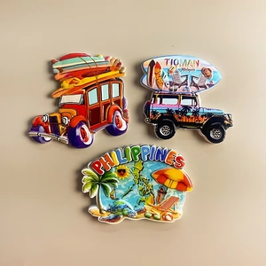 Imán de Refrigerador con Diseño de Paisajes Culturales de Filipinas, Recuerdo Turístico, Adhesivos con Mensajes, Joyería 3D - Product Image 1