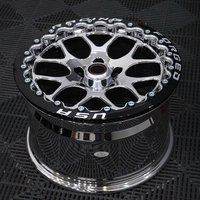 Jantes de course Drag Racing 15, 17, 18 pouces, noires, forgées, fraisées, avec système Beadlock, chromées, 6 branches, 5x114.3, 5x120, 5x120.65 pour Mustang, Supra, Camaro