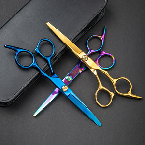 Ciseaux professionnels japonais pour la <span class=keywords><strong>coiffure</strong></span>, ensemble de ciseaux de barbier, ciseaux à cheveux, cisailles à effiler/ - Product Image 1