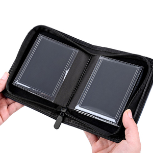 OEM ODM PU Portable à pochette unique pour classeur <span class=keywords><strong>de</strong></span> cartes à collectionner, <span class=keywords><strong>album</strong></span> d’emballage personnalisé pour cartes sportives TCG 3x4 - Product Image 2