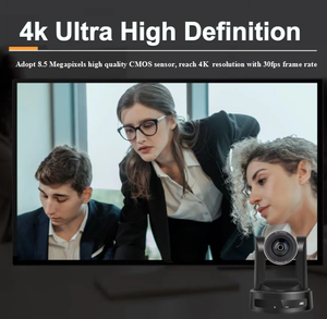 Sống streaming phát thanh truyền hình Lan 1080p 60fps 4k <span class=keywords><strong>PTZ</strong></span> máy ảnh 10x Zoom HDM1 ai tự động theo dõi 4k <span class=keywords><strong>PTZ</strong></span> máy ảnh cho hội nghị nhà thờ - Product Image 3