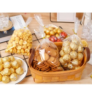 Bolsas de celofán, bolsas de regalo transparentes con lazos torcidos para favores de fiesta, galletas de graduación de Pascua, panadería - Product Image 5