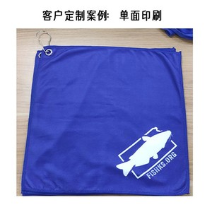 Serviette de sport en microfibre 30x30cm avec mousqueton pour la pêche en plein air, le golf, couleurs personnalisables - Product Image 4