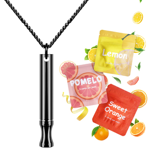 Cessation Shift Calme Métal <span class=keywords><strong>Silencieux</strong></span> Respiration Fumeurs Cigarette Arrêter De Respirer Facile Arrêter De Fumer <span class=keywords><strong>Collier</strong></span> Hommes Avec Résistance - Product Image 4