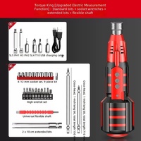 Destornillador eléctrico inalámbrico de mano con motor de cobre, LED, modo dual, para uso doméstico, industrial, perforación, juguetes, desmontaje de computadoras