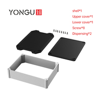 Boîtiers d'équipement électrique personnalisés Yonggu L08 170*125MM, boîtiers électroniques en aluminium, boîtiers étanches pour extérieur IP67