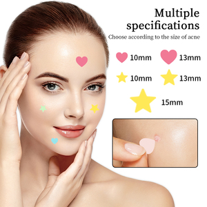 ジコカフォ ニキビパッチ 8色 80枚入り スターニキビパッチ ハイドロコロイドニキビパッチ 顔用 可愛いニキビパッチ - Product Image 4