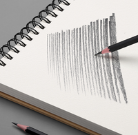Carnet de croquis en cuir dur personnalisé carnet de croquis en papier noir bloc-notes fournitures pour étudiants pour croquis et dessin