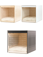 Niches pour chiens en pin massif de haute qualité, meubles élégants pour animaux de compagnie, avec lit pour chat et lit pour chien, maisons en bois pour chiens