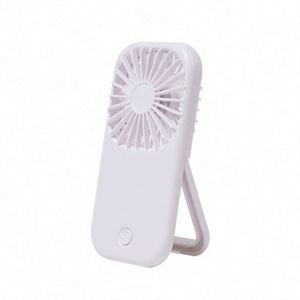 Mini ventilateur USB moderne en plastique personnalisé avec motif géométrique, portable, idéal pour le bureau et les voyages - Product Image 2