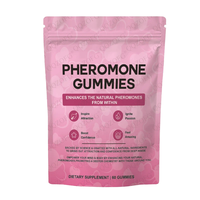 Gummies véganes aux phéromones, zinc et vitamine B6 sans gluten pour l'énergie quotidienne et le soutien de la confiance chez l'adulte