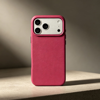 Étui de téléphone en cuir magnétique JOYPORODO L197-A avec motifs de couleur personnalisables et fixation magnétique pour iPhone 18 Pro 18 Pro Max