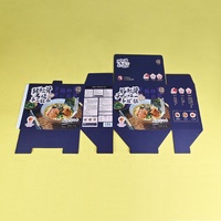 Impression de boîtes Emballage de séparation de soupe de nouilles ramen coréennes du japon par carton Boîte en carton de nouilles instantanées Emballage de pâtes