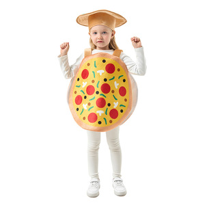 Disfraz de chaleco y sombrero de Pizza para niños, disfraz para fiesta de Halloween, actuación en escenario, tamaño C816 - Product Image 5