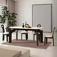 Ensembles de meubles de salle à manger modernes best-seller Chaises de table à manger 4 places pour cuisine hôtel école appartement