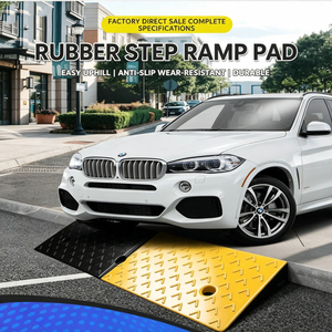 <span class=keywords><strong>Rampe</strong></span> de trottoir portable en caoutchouc à prix d'usine, avec <span class=keywords><strong>fil</strong></span> d'<span class=keywords><strong>acier</strong></span> intégré, pour voiture et fauteuil roulant, capacité 5 kg, vitesse 1-5 mph, diverses spécifications - Product Image 3