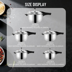 Batterie de cuisine européenne Presto Marmite instantanée Autocuiseur en aluminium 3L 4L 5L 6L - Product Image 4