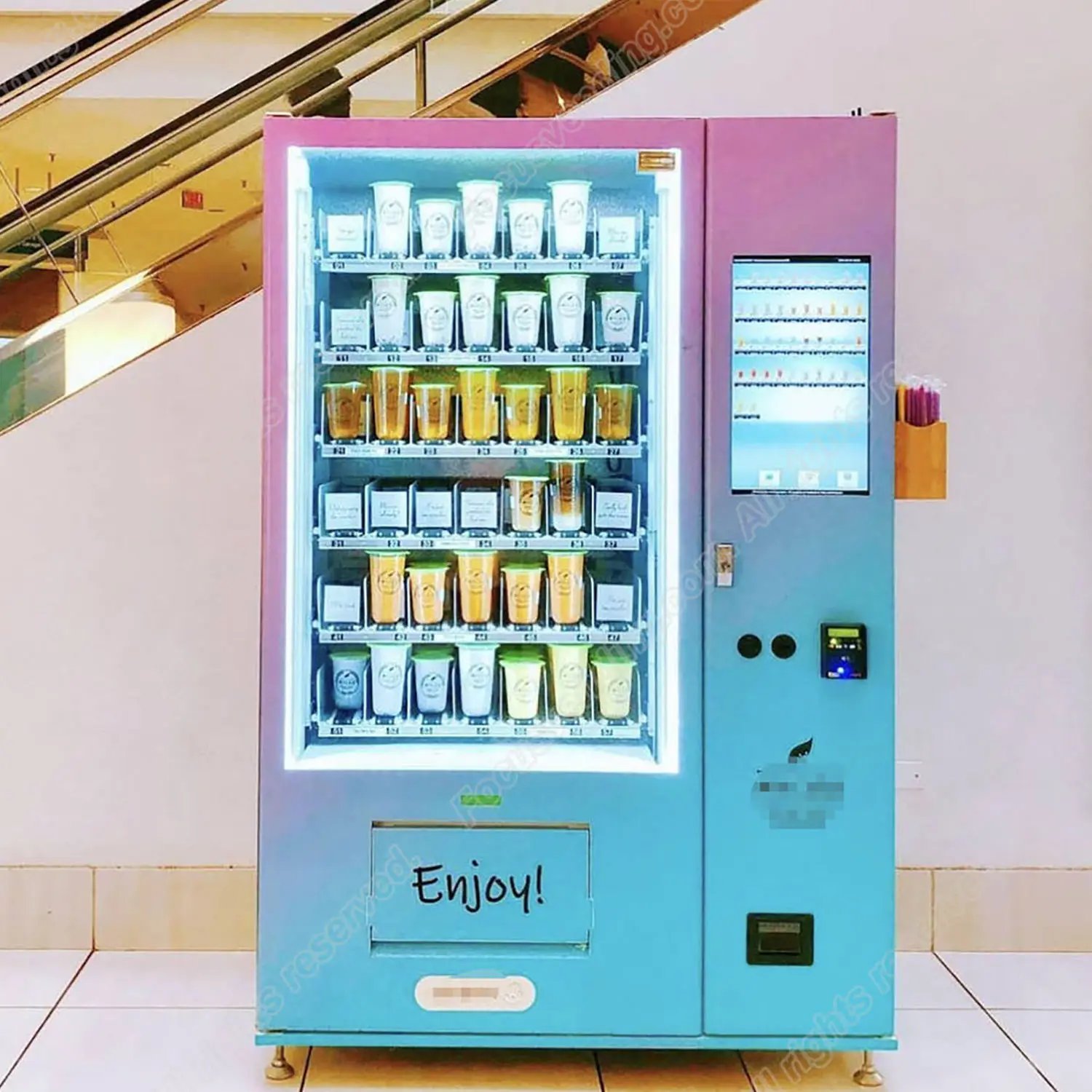 Focusvend Self Service bubble tea Coffee Machine Water Dispenser Vending Machine for Sale with Customized Services