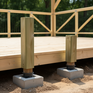 Support de fixation réglable en acier inoxydable 6x6 pouces pour base de support de terrasse de pavillon - Product Image 2