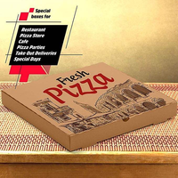 Cajas de Pizza Ecológicas Personalizadas al por Mayor con Laminado Mate y Grabado en Relieve, Todos los Tamaños, Cartón Corrugado/Kraft para Comida para Llevar
