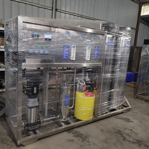 Système complet de traitement de l'eau par osmose inverse en acier inoxydable, pompe PLC, moteur haute capacité, eau potable industrielle - Product Image 1