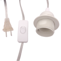 E26 E27 Douille de lampe suspendue Interrupteur marche-arrêt Prise de câble 1.5M pour plafonniers