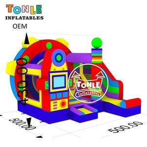 Nouvelle conception de château gonflable sur le thème de la série des vaisseaux spatiaux, avec toboggan robot et parcours d'obstacles pour enfants, à <span class=keywords><strong>vendre</strong></span> - Product Image 3