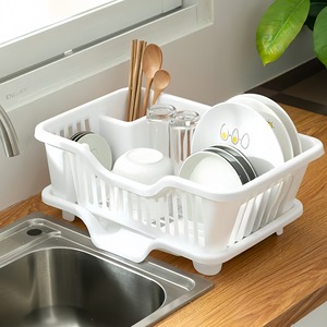 Égouttoir multifonctionnel moderne en plastique pour la cuisine, <span class=keywords><strong>rangement</strong></span> de vaisselle et d'<span class=keywords><strong>assiettes</strong></span>, organisateur ménager de taille personnalisée - Product Image 1