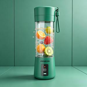 Portable Battery-Powered USB Outdoor Blender 6-Blade Heavy Duty Single Speed Turbo Mode Quiet Leakproof BPA Free Car Compatible - Product Image 1