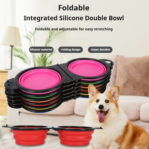 FishPrincess 400ml Eco-Friendly Collapsible <strong>Pet</strong> Water <strong>Bowl</strong> <strong>Durable</strong> Travel <strong>Bowl</strong> for Dogs Food Grade Silicone - Product Image 2