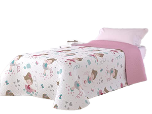 Edredón Infantil <span class=keywords><strong>Victorio</strong></span> Lucchino con Estampado Tradicional para Primavera/Verano Cubrecama Ligero de Microfibra con Diseño de Bailarinas. (90cm) - Product Image 2