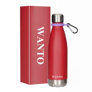 Wanto 2020 New Arrival Sports Gym Cola-Shaped Water Vacuum Flask Drinking Bottle With Customized Printing