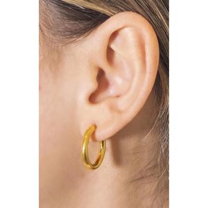 Yiitba Gold 22 Carat <b>Fine</b> <b>Stud</b> Hoop <b>Earrings</b> 3498 - Product Image 1