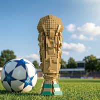 2026 Nuevo Juguete Educativo de Bloques de Construcción de Micropartículas de Fútbol, Rompecabezas Creativo de Montaje, Modelo Deportivo de Plástico
