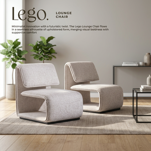 Sillón Moderno Tapizado, Sillón Individual Nórdico, Asiento Minimalista para Descanso, Patas de Madera, para Sala de Estar, Muebles para el Hogar - Product Image 3